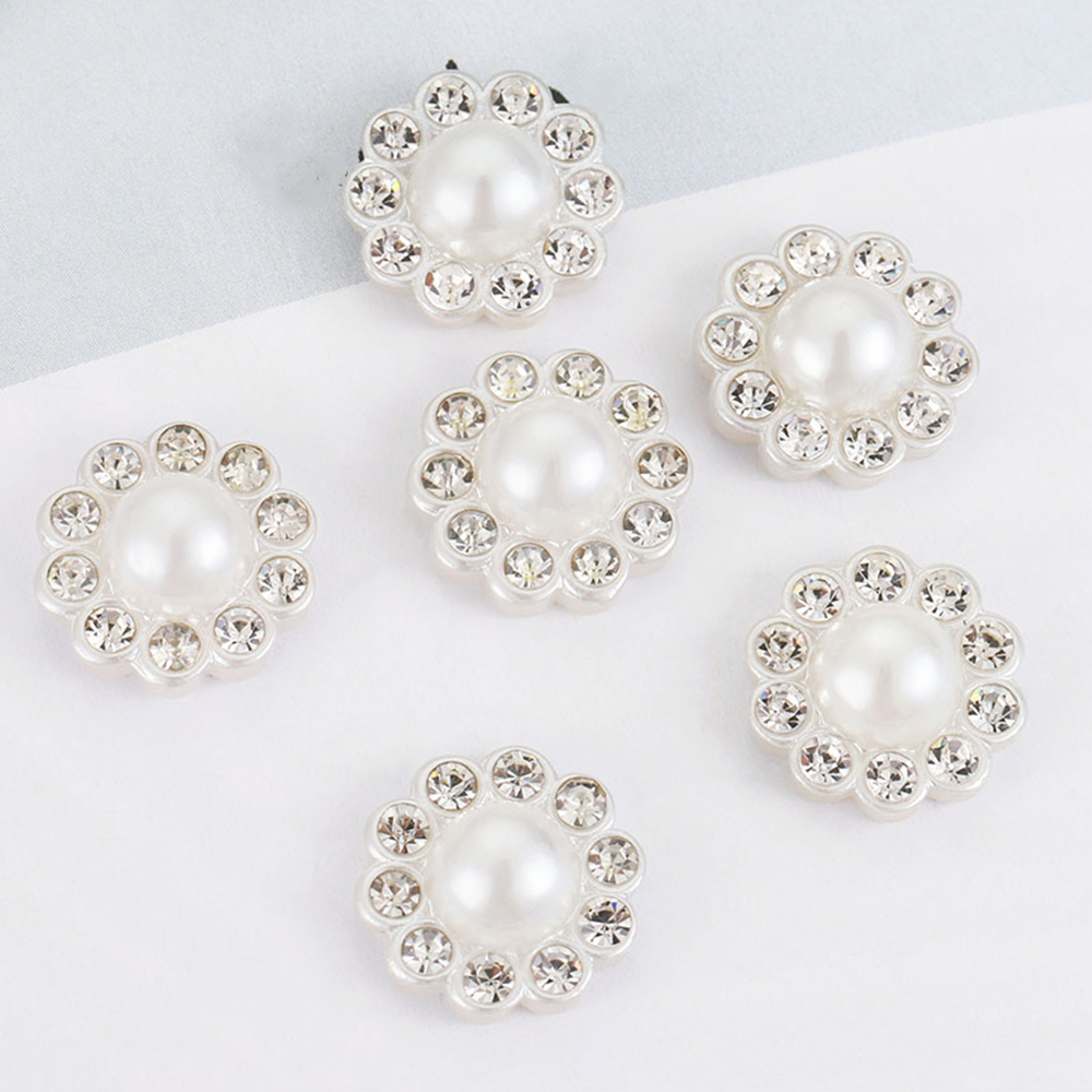 Resin Craft Projects - 50pcs White Flat Imitation Pearl Resin