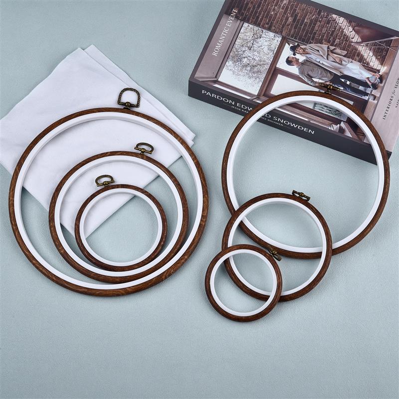 Round Oval Wooden Color Embroi - Wood Ring Blank review and price