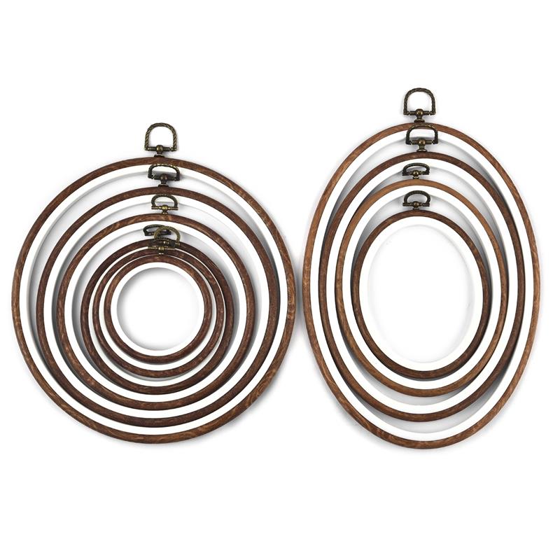 Round Oval Wooden Color Embroi - Wood Ring Blank review and price