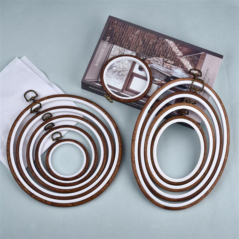 Round Oval Wooden Color Embroi - Wood Ring Blank review and price
