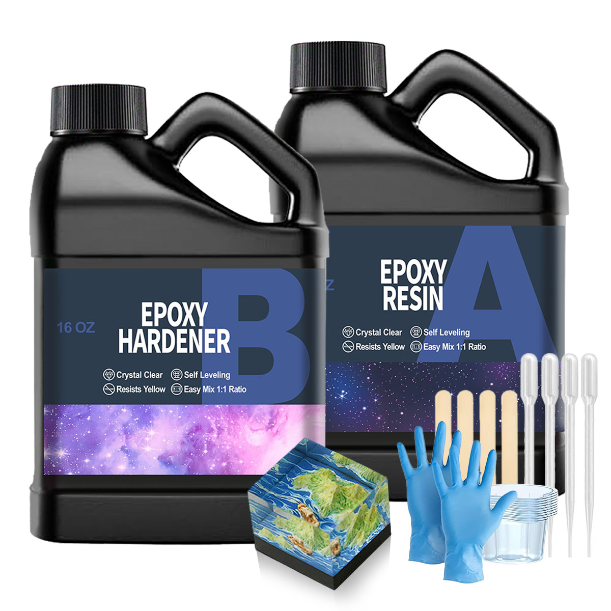 32OZ Clear Epoxy Resin Kit, No - Resin Jewelry Kit review and price