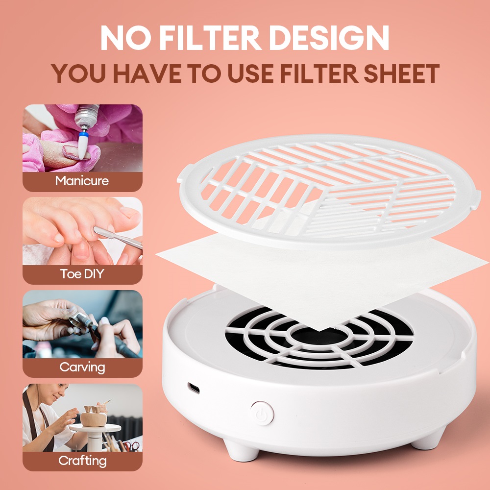 3700RPM Mini Nail Dust Extract - Vacuum Chamber Small review and price