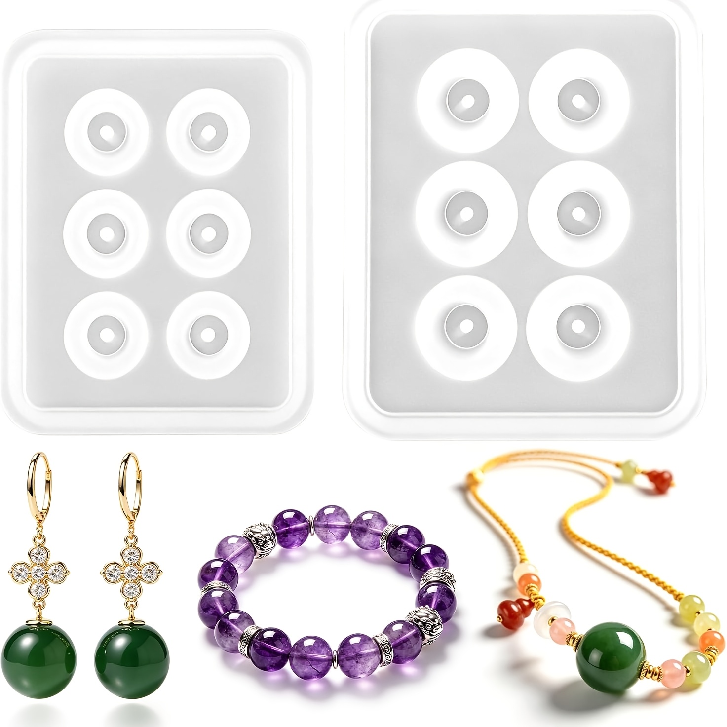 Two Perforated Spherical Silic - Resin Jewelry Kit review and price