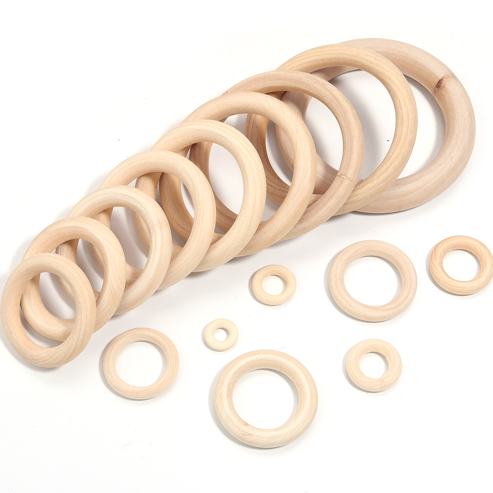 Unfinished Solid Wooden Rings  - Wood Ring Blank review and price