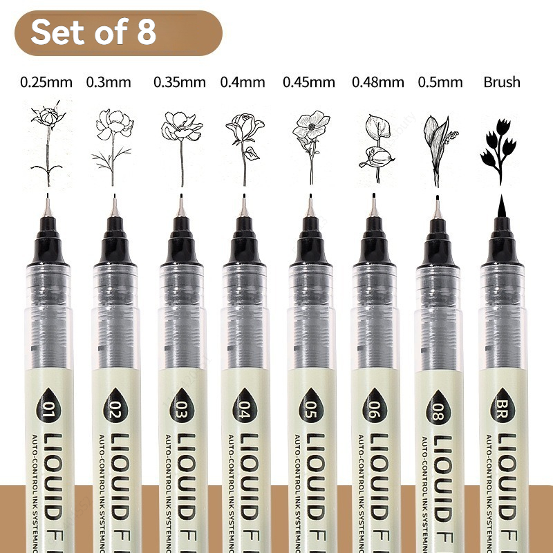 12 Pack Black Fineliner Drawin - Copic Marker Sketch review and price