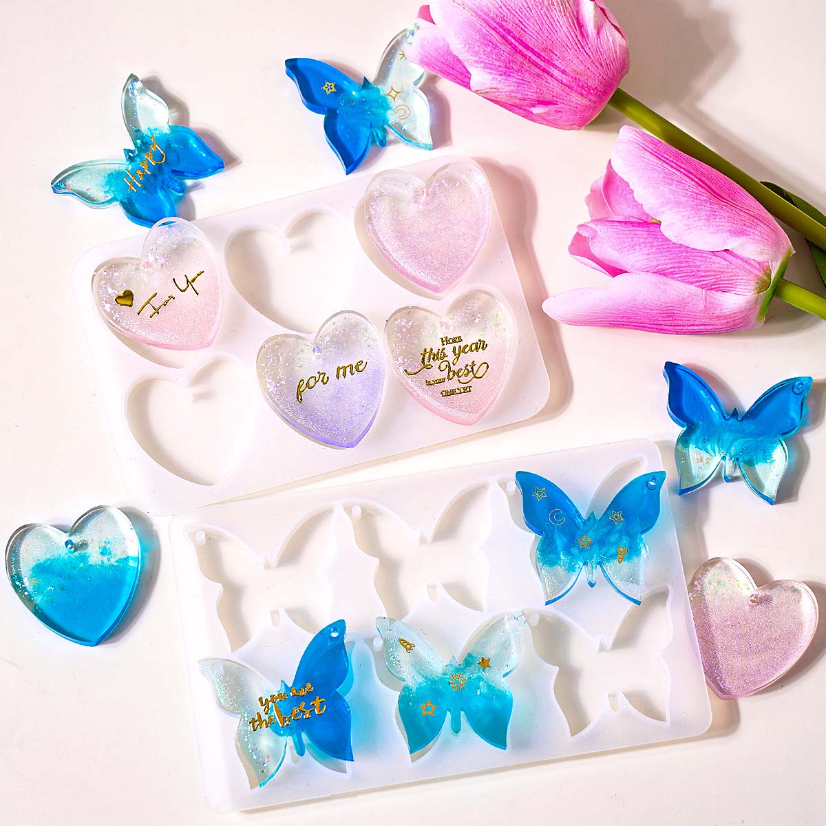 Six-hole with Holes Earring Si - Resin Craft Material review and price