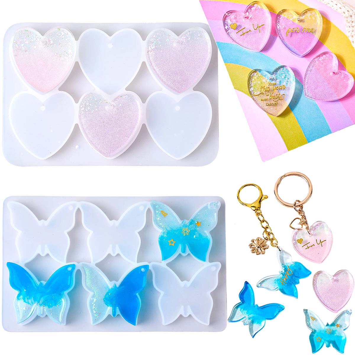 Six-hole with Holes Earring Si - Resin Craft Material review and price