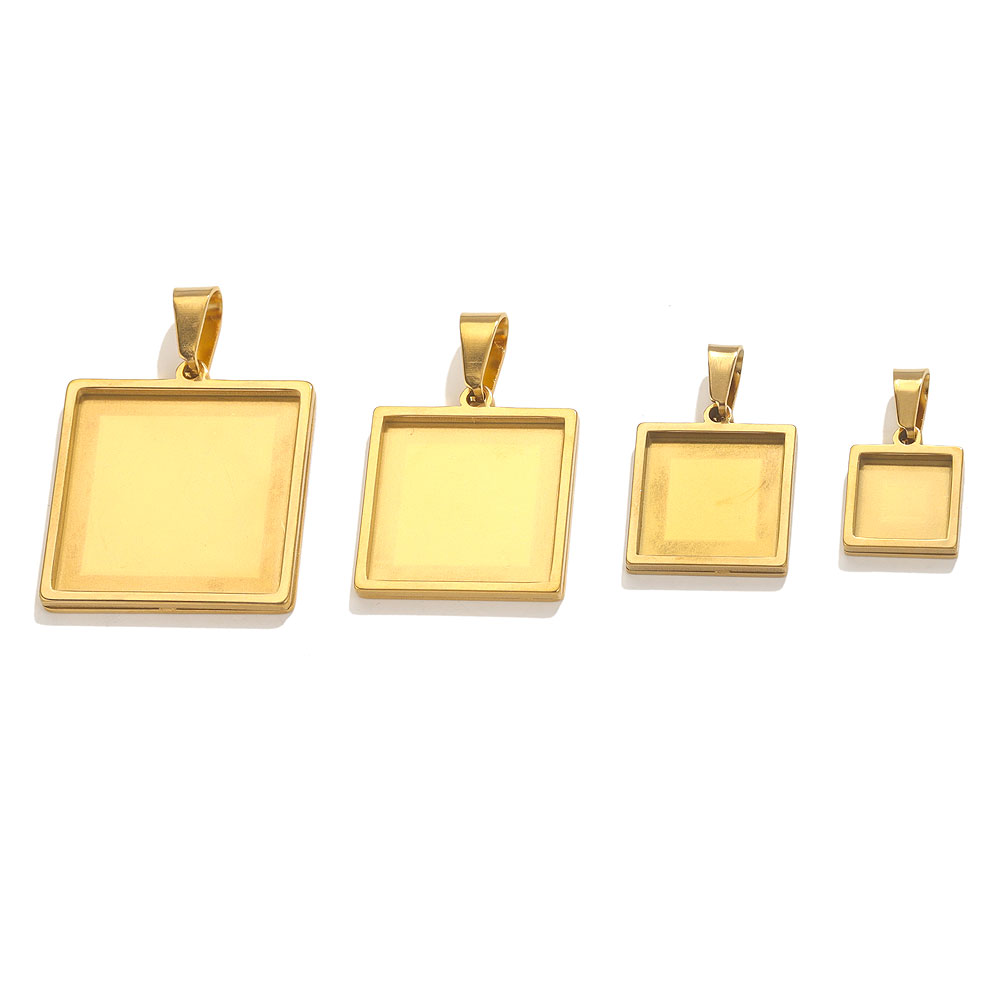 5pcs Stainless Steel Pendant C - Bezels Set Pendant review and price
