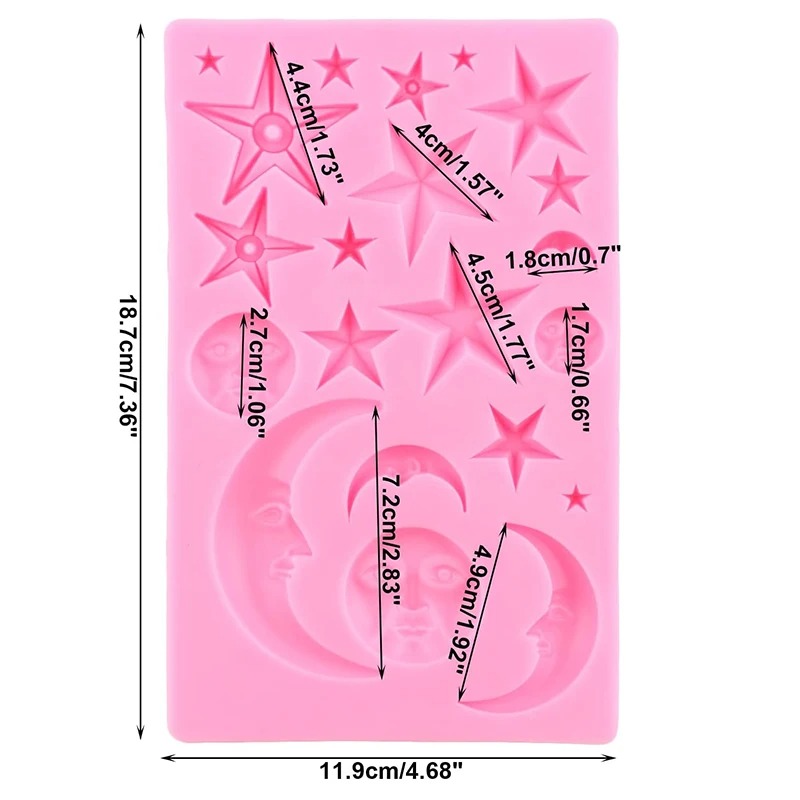 Sun Face Moon Stars Polymer Cl - Resin Craft Material review and price
