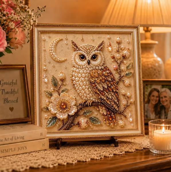 Owl Diamond Pearl Art DIY Pain - Resin Craft Kit review and price