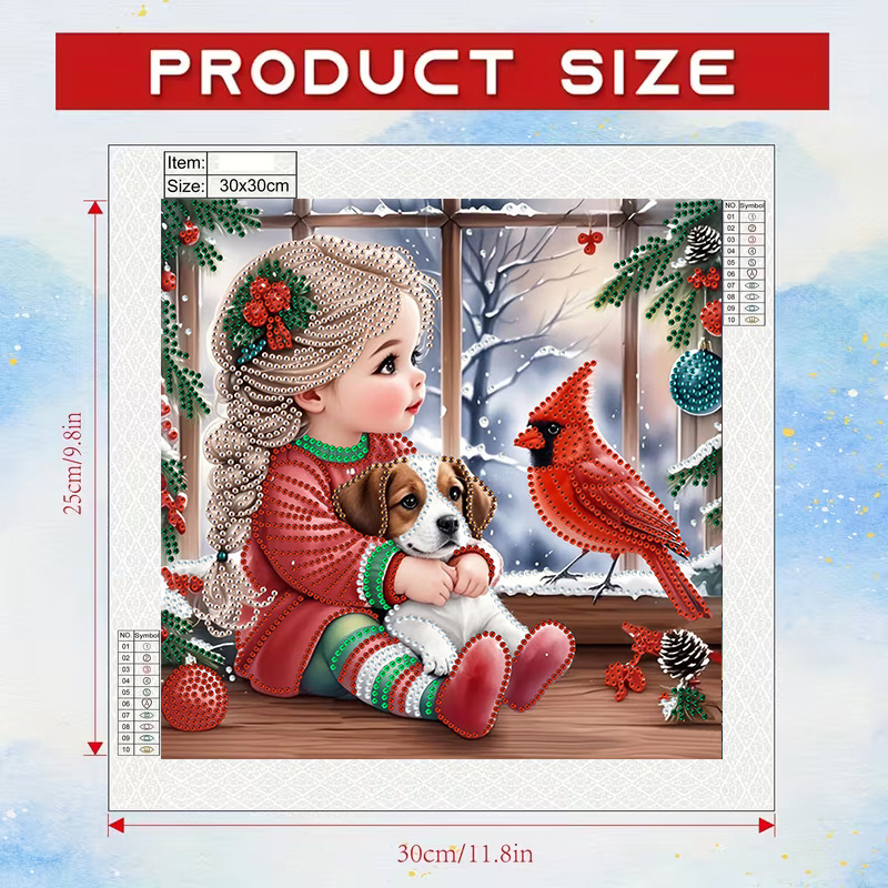 Winter Girl and Dog Diamond Pa - Resin Craft Kit review and price
