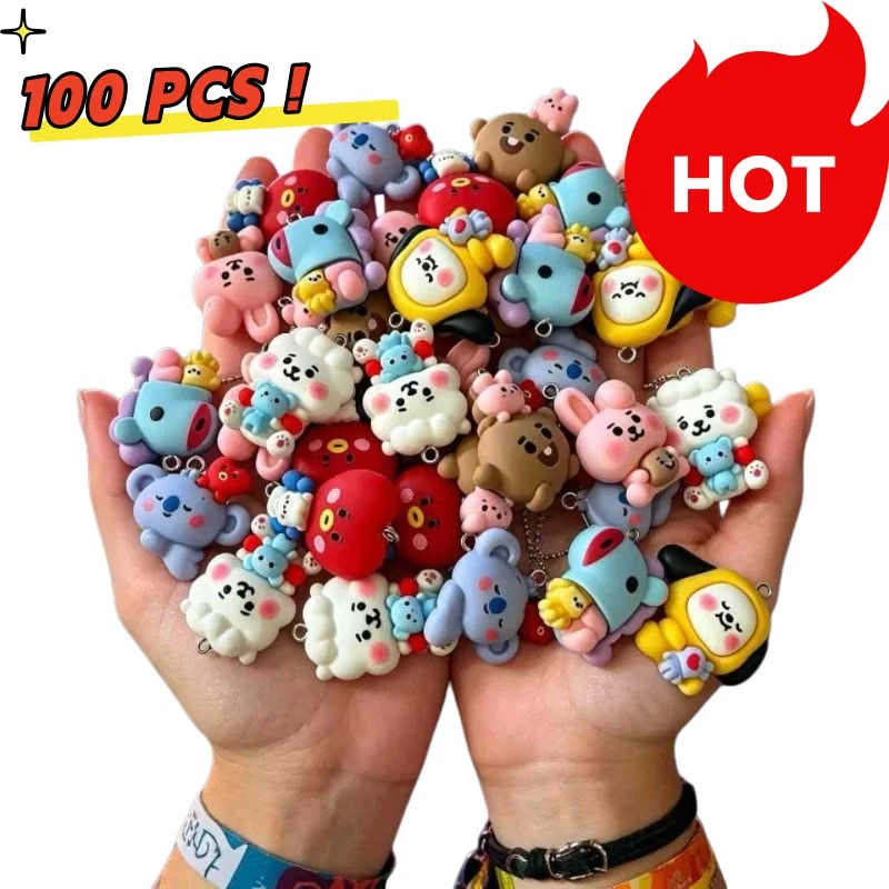 7pcs BT21 Resin Cartoon Charm  - Resin Craft Projects review and price
