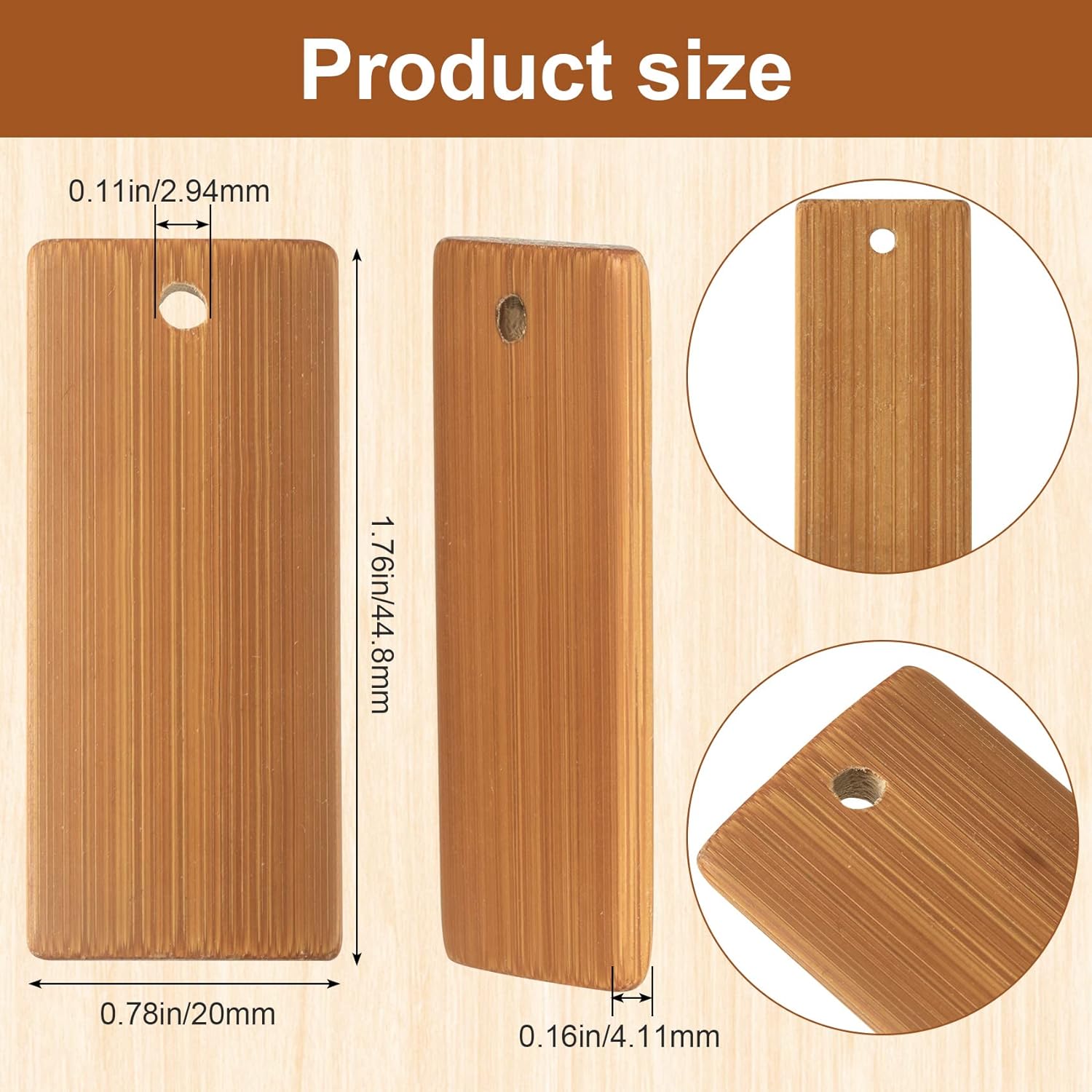 50Pcs Natural Wood Blanks 45x2 - Wood Ring Blank review and price