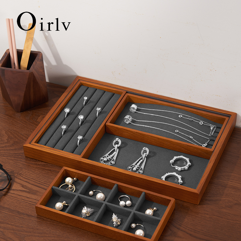 Oirlv Wooden Jewelry Organizer - Wood Ring Blank review and price
