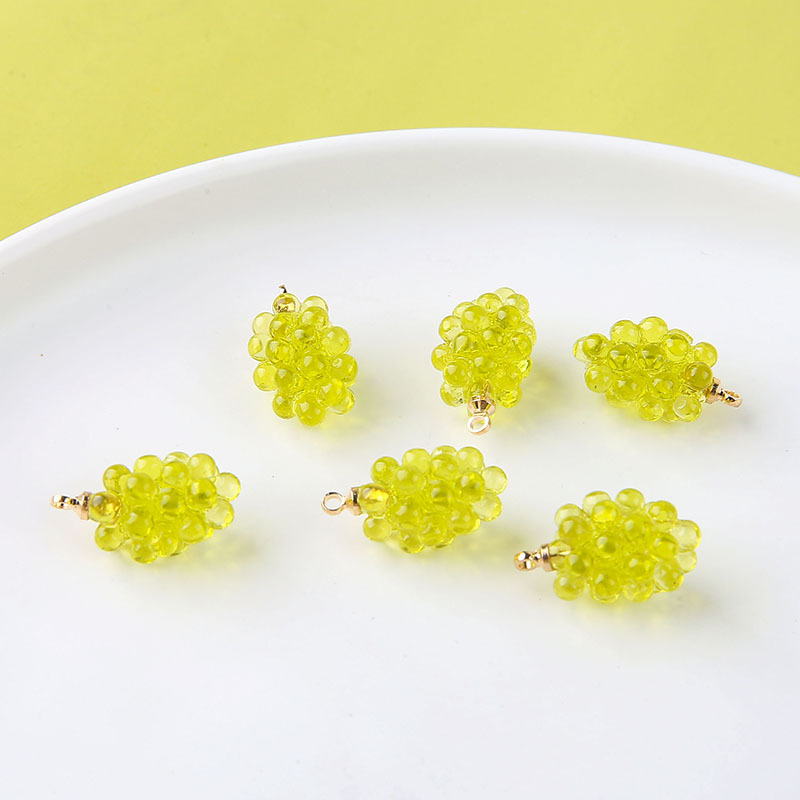 6pcs Cute Little Grapes Resin  - Resin Craft Projects review and price