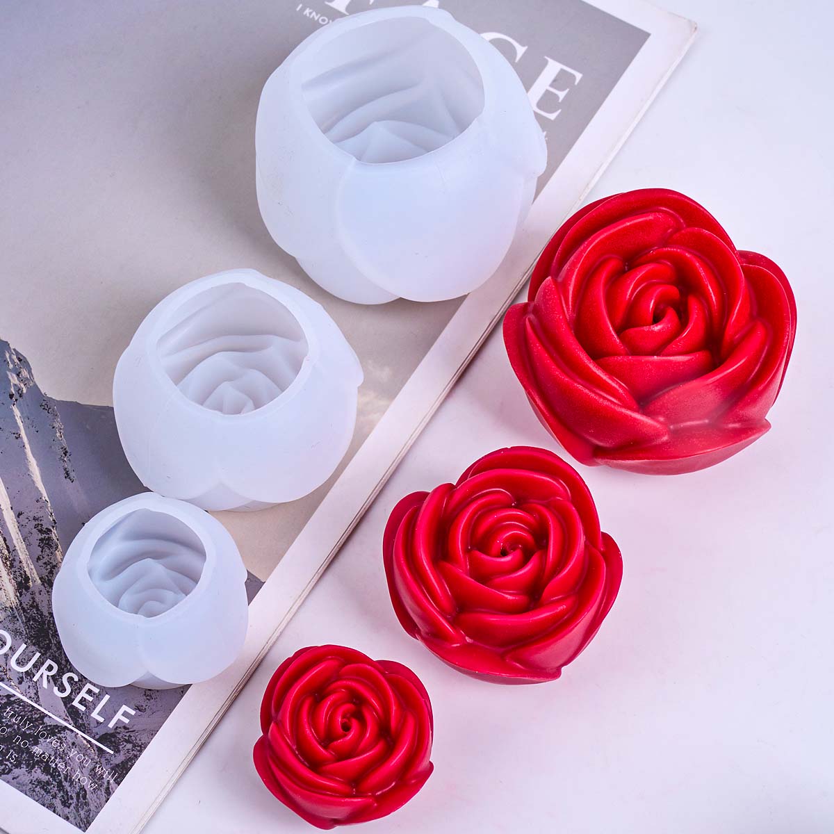 3D Flower Shape Silicone Candl - Resin Craft Ideas review and price