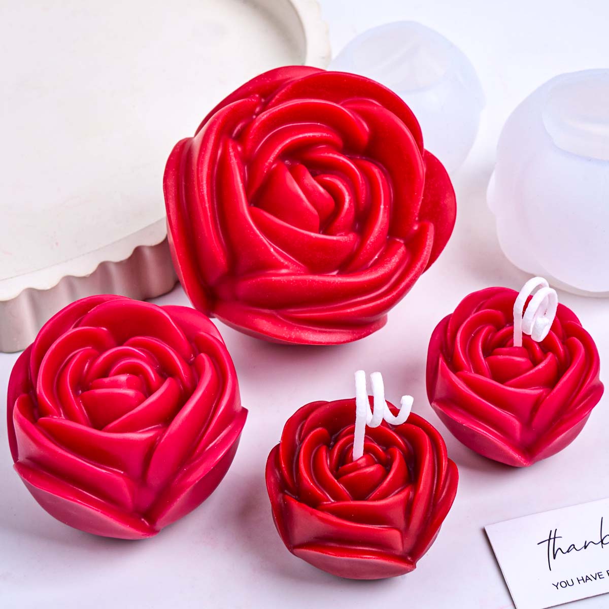 3D Flower Shape Silicone Candl - Resin Craft Ideas review and price