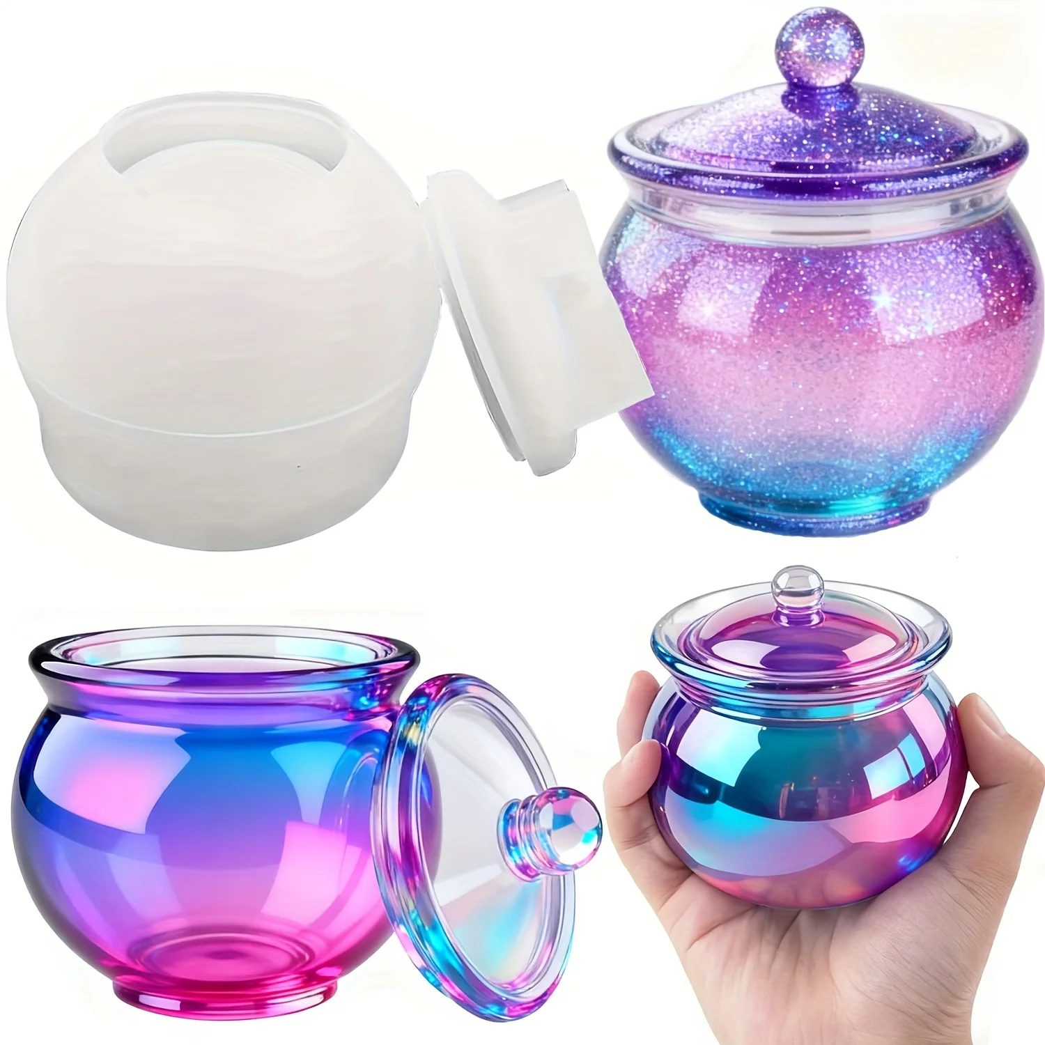 1 set of round resin can molds - Resin Jewelry Kit review and price