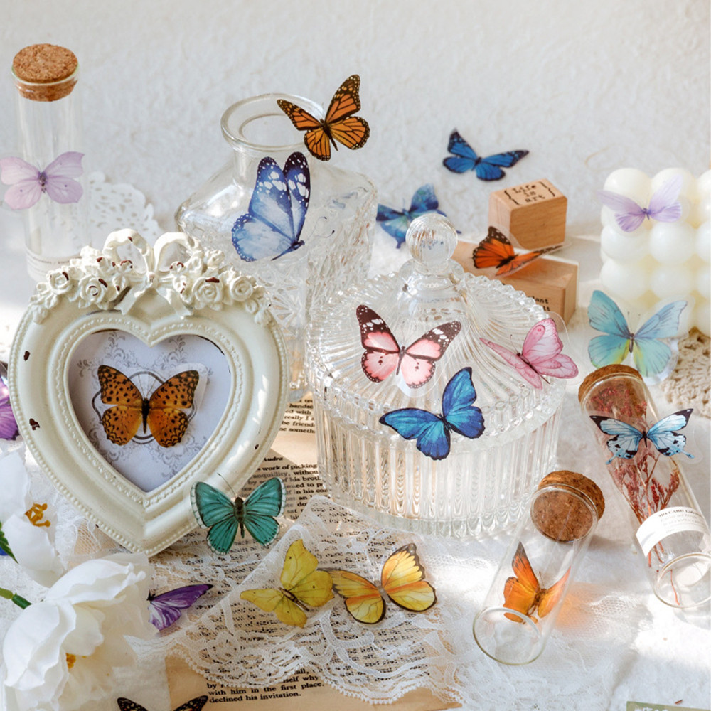 40Pcs/Bag Butterfly Stickers P - Resin Craft Ideas review and price