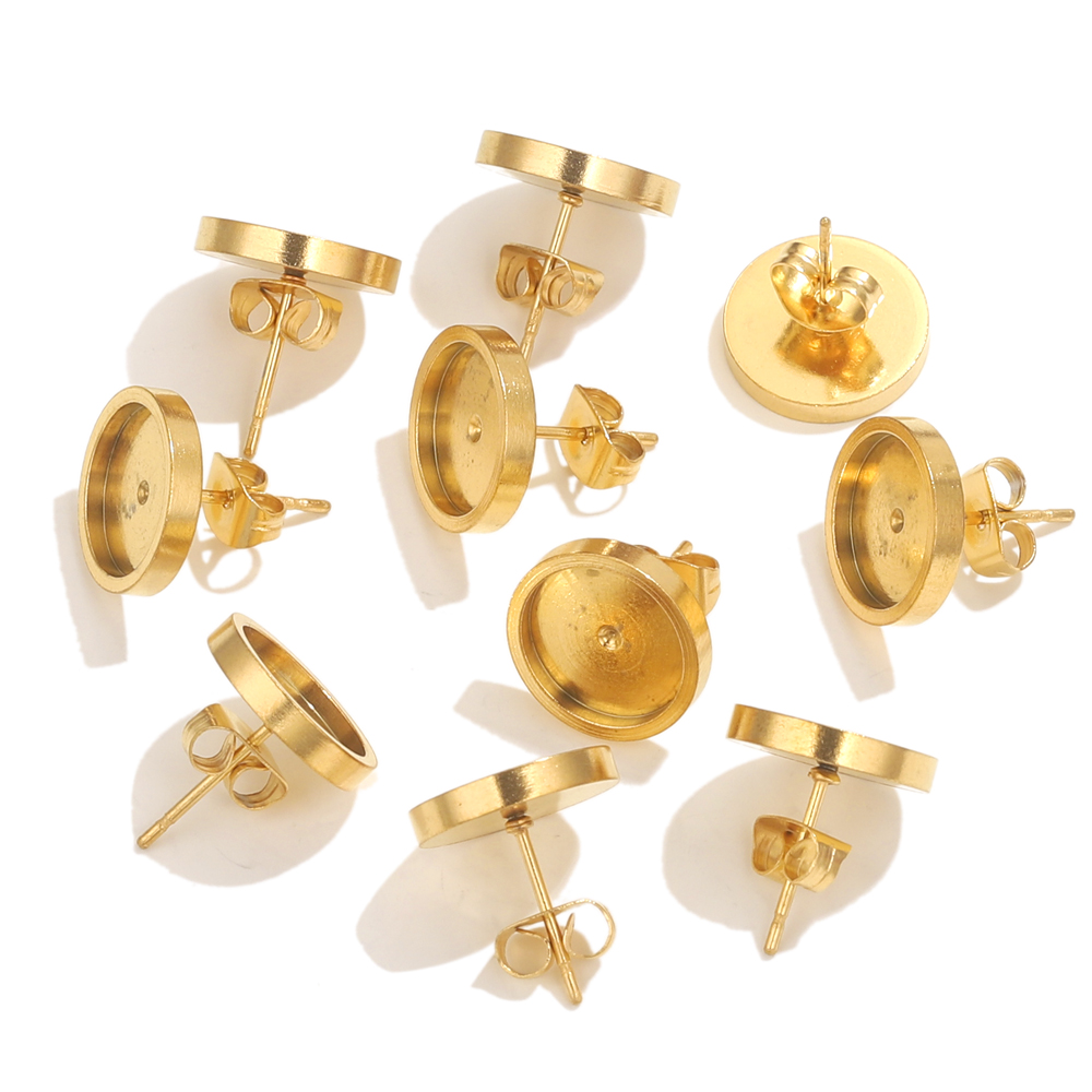 10pcs Stainless Steel Gold Ear - Resin Craft Projects review and price